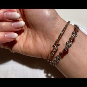 Two Rose gold bracelets